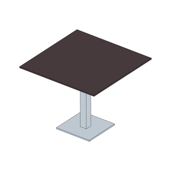 Mesa Rectangular Fenólica 1077 Marrón